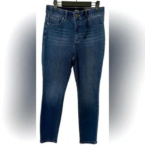 Jones & Co skinny ankle high waist elastic comfort waist jeans sz 6 NWT #001